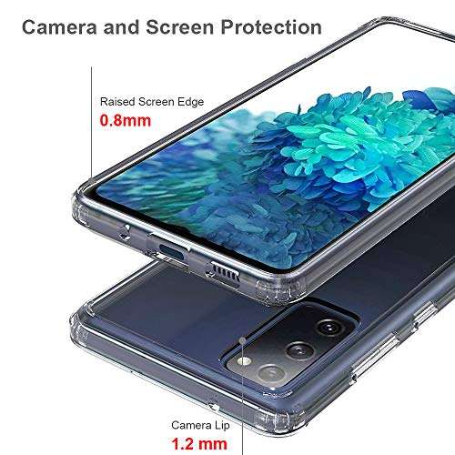 Sucnakp for Galaxy S20 FE Case Samsung S20 FE Case Premium Clear Back Panel + TPU Bumper Cover for Samsung Galaxy S20 Fan Edition 5G（YKL Clear） 6