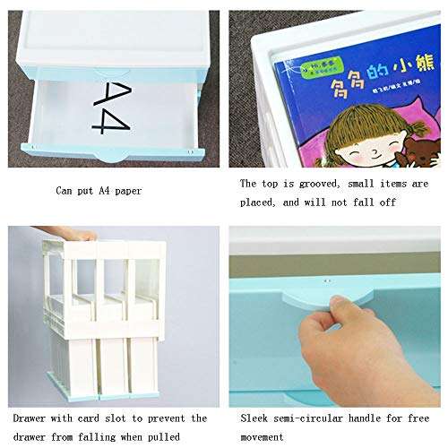 TV Ceiling Wall Mounts Plastic Organizer,Storage Office Cabinet Box Furniture Dresser White Frame with Clear Drawers Easy Use Compartment Drawer for Home Office Use (Size : 3424.531cm) 6