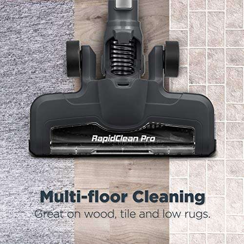 Eureka Lightweight Cordless Stick Vacuum Cleaner Convenient for Hard Floors, Rechargeable Handheld Vacuum Cleaner Portable with Powerful Motor Efficient Suction, RapidClean Pro NEC186, Rose Red 3