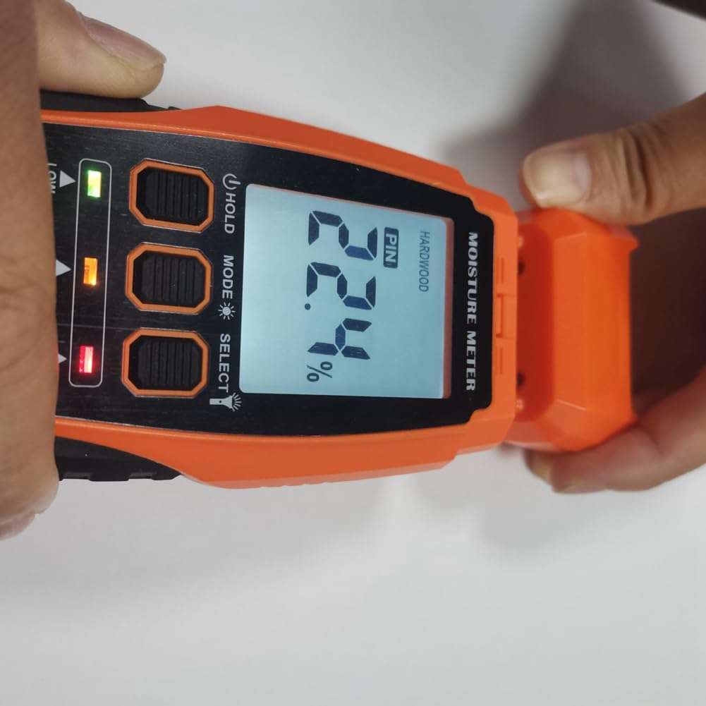 Kqcibz 2 in 1 Moisture Meter, Water Leak Detector Humidity Meter for Mold Self-Testing Moisture Sensor for Firewood 4