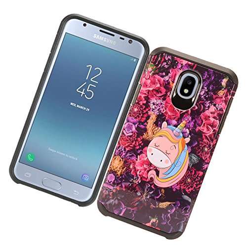 Z-GEN - Galaxy J3 2018 J3 Star/Achieve/Aura/Orbit, Sol3, Express Prime 3, Amp Prime 3, J3 V J3V 3rd Gen J337 - Hybrid Case for Samsung + Tempered Glass Screen Protector - CF1 Navy Blue 5