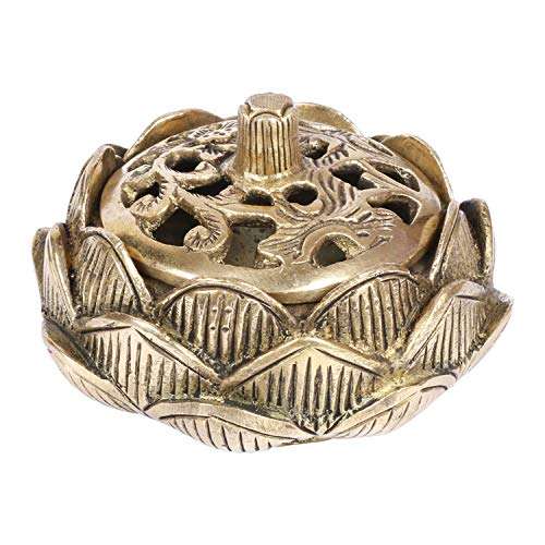 Artvarko™ Brass Incense Burner Loban Dani Holder Brass Dhoop Dani Aarti Brass Loban dhoop Dani/Dhoop Dani Burner for Home Office Temple God Puja (3x3x2.5 Inches)