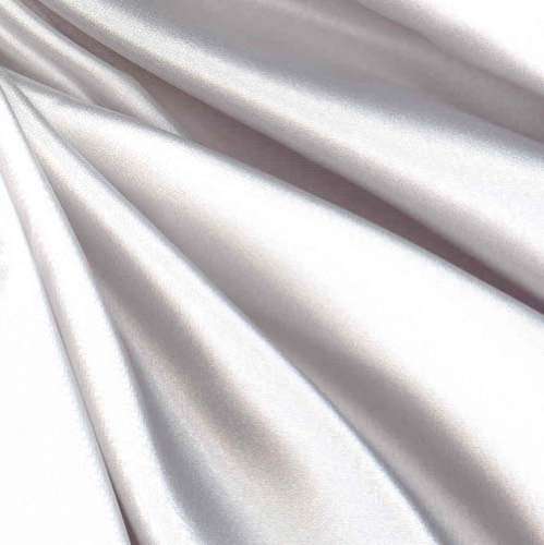 Logantex STR-104 Debutante Stretch Satin Bright White Fabric by The Yard