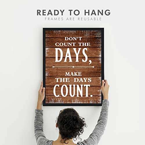 Chaka Chaundh - Office Quotes Frames - Motivational Quotes Wall Frames for Office - Positive Business Quotes Wall Frame - Office Quotes Poster - (13.5 X 10.5 Inches) (Wood vintage color - 3) 4