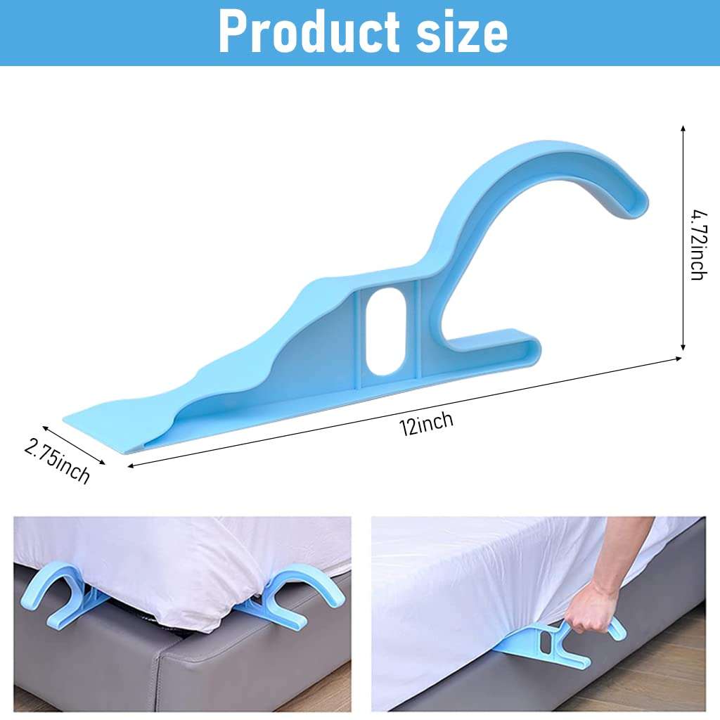 HASTHIP® 2Pcs Mattress Lifter Tool, Bedsheet Tucking Tool, Bed Making Tool Mattress Lifter, Helps Lift and Hold The Mattress, Can Tuck Sheets or Bed Skirts Alleviating Excess Strain 3
