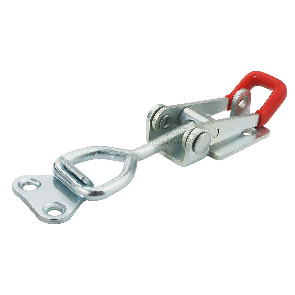 4 Pcs Heavy Duty Toggle Clamp Latch 4002 Adjustable Latch Hardware, 551Lbs Holding Capacity, Quick Release Pull Latch Clamp for Box Case Trunk, Industrial EquiIpment, Smoker Door and More (4.9inch) 5