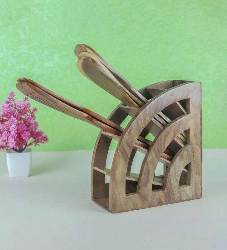 RUSHAAN Wooden Handcrafted Multiple Remote Storage, Best For House Use 4