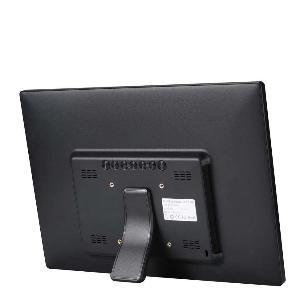 Keke Clothing Store 14-inch Digital Photo Frame Electronic Photo Frame Ultra-Narrow Face Support 1080P Wall-Mounted Advertising Machine(Black) (Color : Black) 3