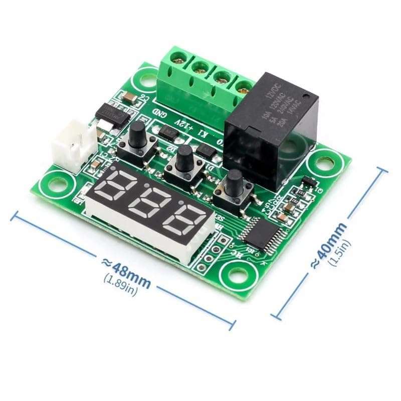 ERH India 1 Pc W1209 Digital Temperature Controller Thermostat Thermocouple Sensor Module for DIY Electronic and Robotic Projects Kit and Incubator Machine etc 3
