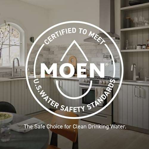 Moen Arbor Spot Resist Stainless One-Handle Pulldown Kitchen Faucet with Sprayer and a Reflex Docking System, Kitchen Sink Faucet Featuring Power Boost for a Faster Clean, 7594SRS 5