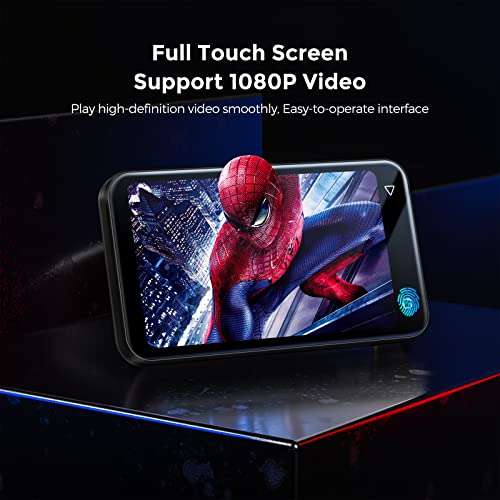 TIMMKOO 72GB MP3 Player with Bluetooth, 4.0" Full Touchscreen Mp4 Mp3 Player with Speaker, Portable HiFi Sound Mp3 Player with Bluetooth, Voice Recorder, Can't Download Apps (Black) 3