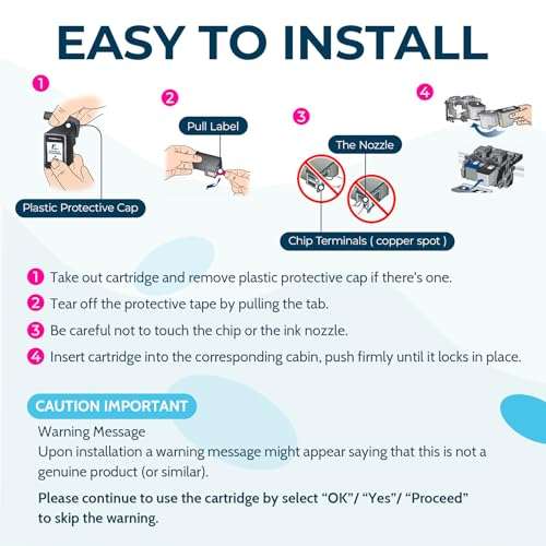 Penguin Remanufactured Printer Ink Cartridge Replacement for HP 61XL,61 XL Used for Hp Deskjet 1000 1010 2540 2546 3050A Envy 4500 4509 5530 Officejet 4630 4609(1 Black,1 Color) Combo Pack 6