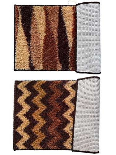 Athom Living Soft Anti Slip Easy Home Bath Mat, 38 X 58 cm, Multicolour 3