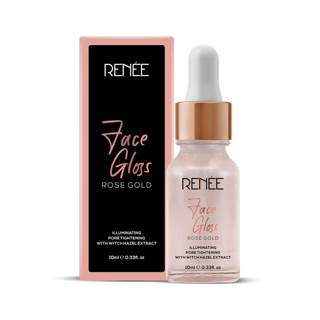 RENEE Stick On Nails BN 02| 24 Reusable Artificial Fake Nail Set| Lightweight & Long Lasting & RENEE Face Gloss For Glass Like Skin - Instant Illumination, Radiant Glow, Pore Tightening 6