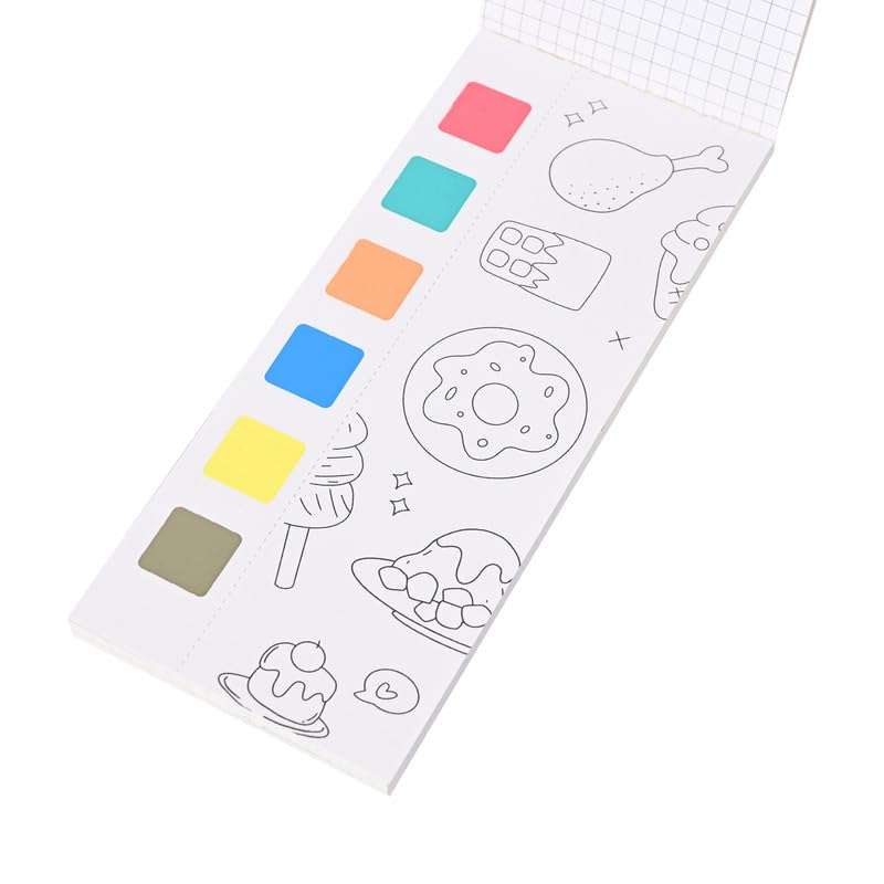 Sassyvilla Watercolor Painting Books for Beginners, Pocket Painting Book 20 Sheet with 1 Paint Brush,Painting Fun Activity Books for Kids and Children, Watercolor Magic Paint Book 5