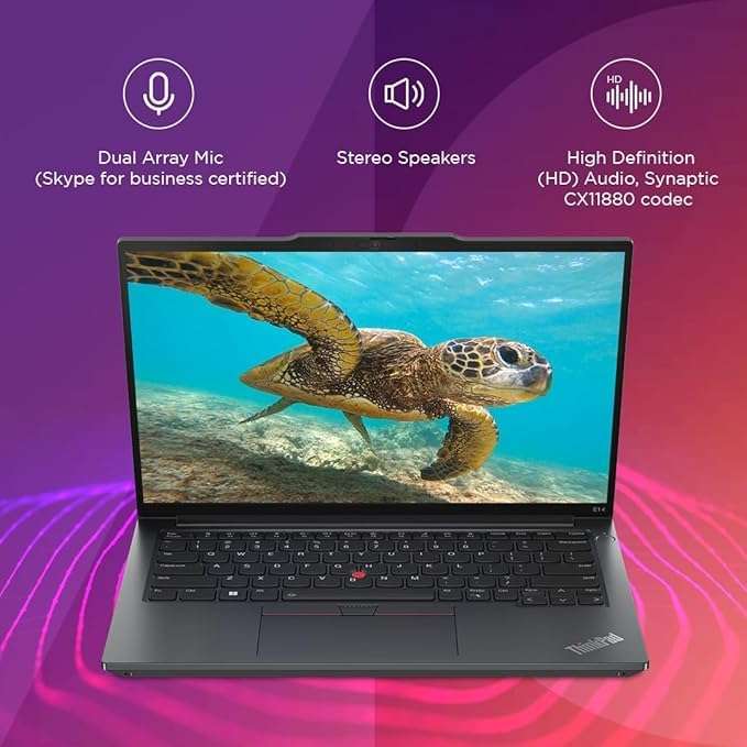 Lenovo ThinkPad E14 Intel Core i3 13th Gen 14" WUXGA IPS 300 Nits Thin and Light Laptop (8GB RAM/512GB SSD/DOS/Fingerprint/Black/1Y Premier Support/1.41 kg), 21JKS12V00 6
