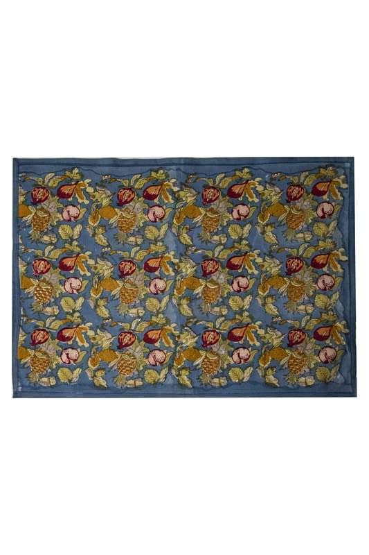 CONTRAST LIVING Ganesh Hand Block Printed Kitchen Towel/Dish Towel/Hand Towel Multi Color Set of 4 Pcs 1