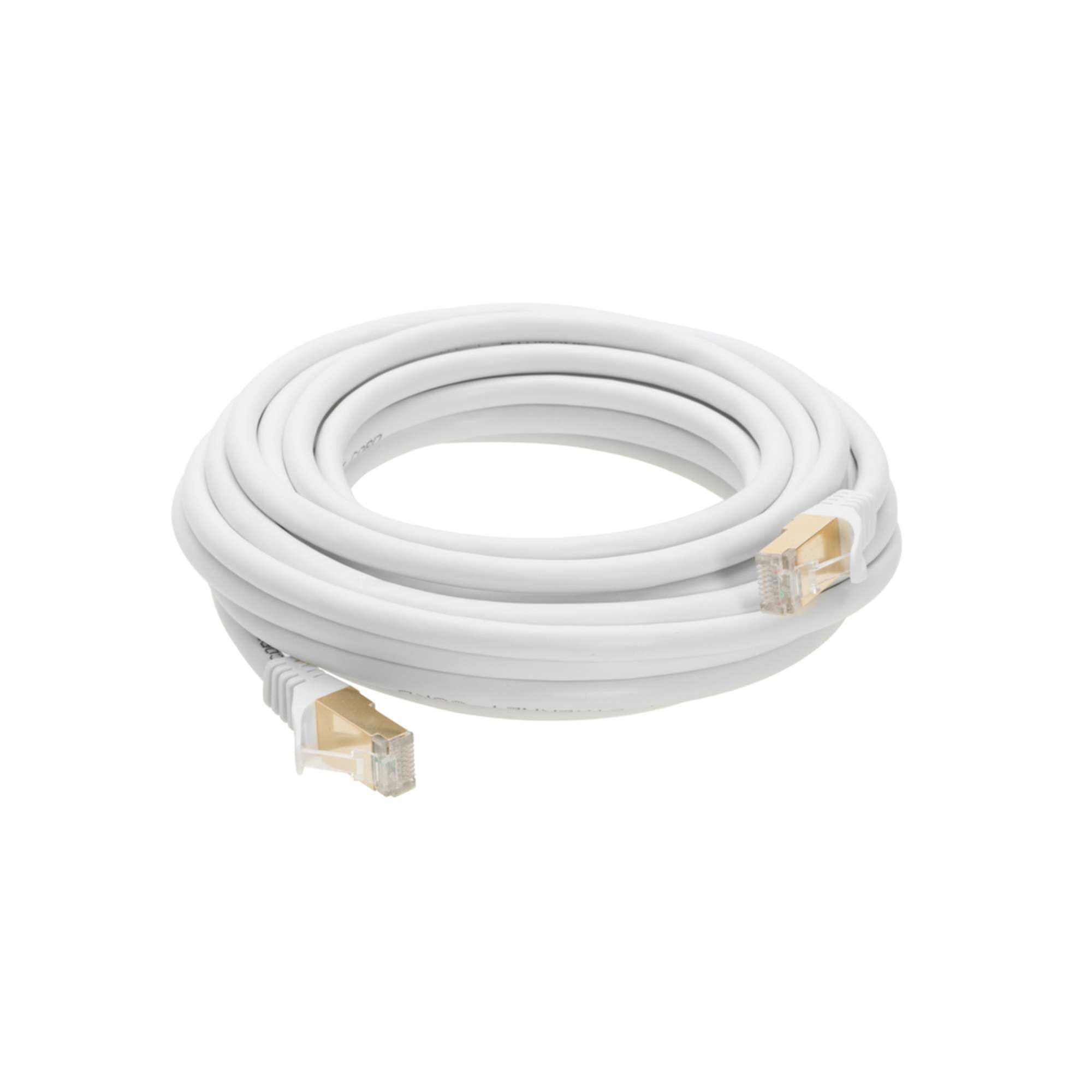 Cables Direct Online 20FT S/FTP Cat7 Copper Network Ethernet Patch Cable, Internet Wire, Compatible with PC, Laptop, Modem, Router, TVs, Printer Cord, Consoles for Home and Office (20ft, White) 1