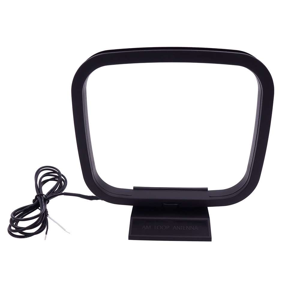 Fancasee AM Loop Antenna 2 Pin Twin Lead Bare Wire Connector Adapter Cable AM Antenna for Stereo Receiver Audio Video AV Receiver Home Theater Amplifier System Indoor 1