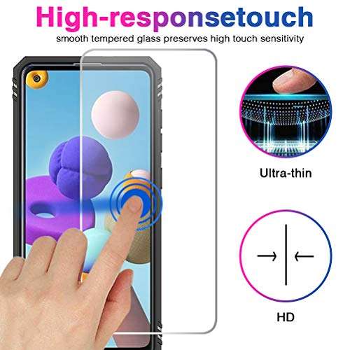 Galaxy A21s Case Compatible for Samsung Galaxy A21s Case with Screen Protector Waterproof Heavy Duty Military Case Magnetic Ring Kickstand Pink Case Full Body Shockproof Back Cover for Samsung A21s 2