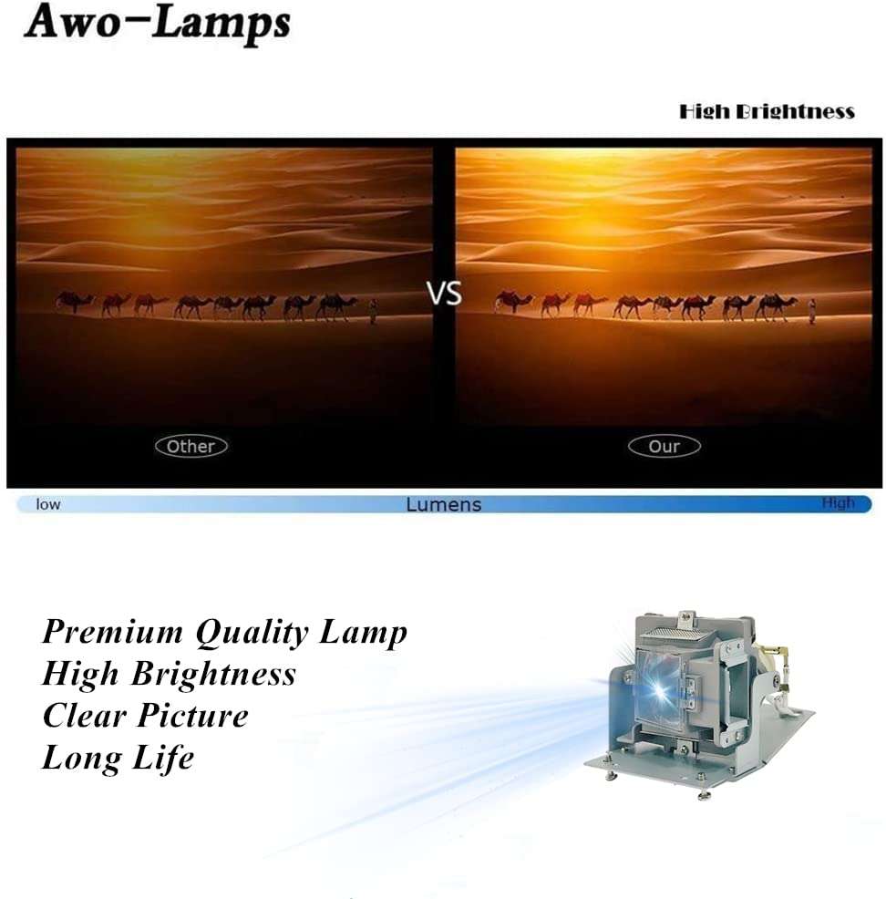 AWO Original P-VIP230W Lamp Bulb for 5J.JED05.001 with Housing Fit for BenQ TH683,W1090,HT1070,BH302,BH3020 Projectors 4
