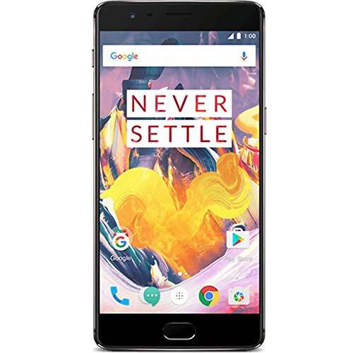 OnePlus 3T A3003 Unlocked Smartphone, 5.5-Inch 128GB Dual-SIM 4G LTE - International Version (Gunmetal) 1
