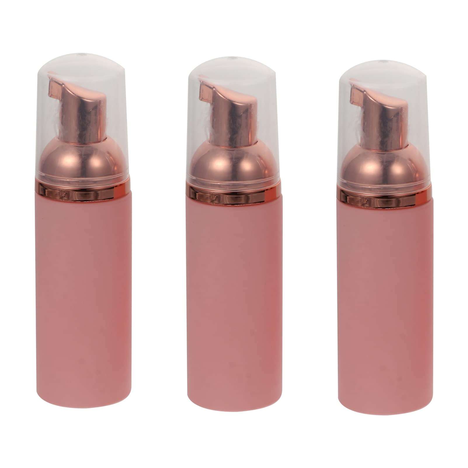 SaditY 3pcs Foam Bottle (Pink Pump), 50ml Foam Pump Bottle, Empty Travel Foaming Lash Shampoo for Cleanser, Dispenser 1