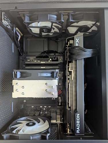 Centaurus Andromeda B9 Gaming PC, AMD Ryzen 7 7800X3D 8-Core, Radeon RX 9060 XT 16GB, 2TB NVME SSD, 32GB DDR5 RAM, Win 11 Pro, WiFi, RGB LEDs, Glass. Custom Built Performance Gaming Desktop Computer 4