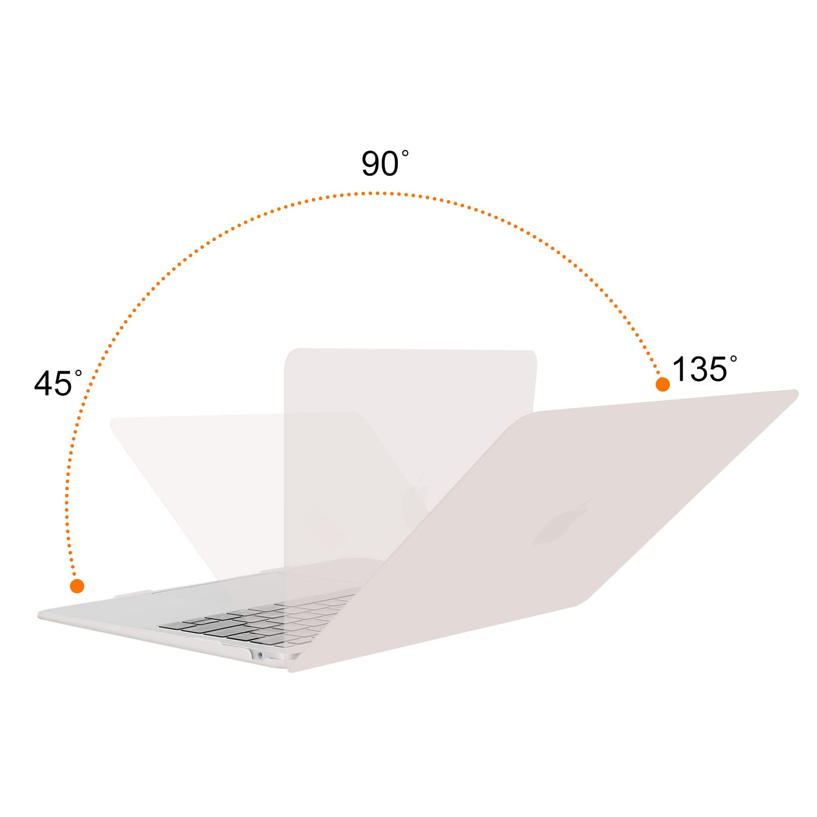 MOSISO Compatible with MacBook Air 13 inch Case 2022, 2021-2018 Release A2337 M1 A2179 A1932, Plastic Hard Shell&Keyboard Cover&Screen Protector&Storage Bag&Bag with Pockets&Handle, Rock Gray&Gray 3