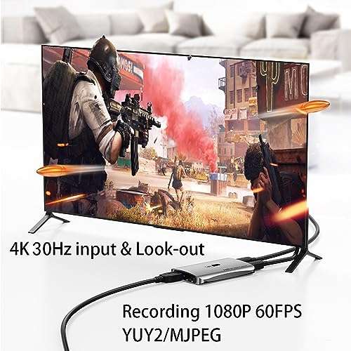 4K 30FPS Capture Card Recording HDMI to USB 3 Streaming Live Stream and Record for PS4 5 Nintendo Switch Video Recorder Box 5
