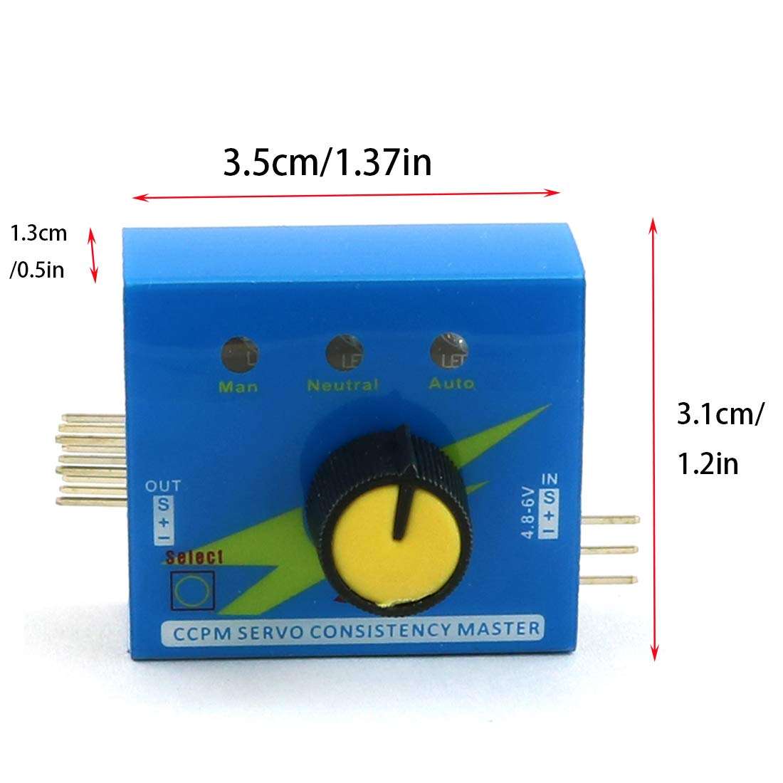 DZS Elec Simple Servo Tester 3CH Digital Multi ECS Consistency Speed Controler Checker for Testing Governor or Motor Performance 3