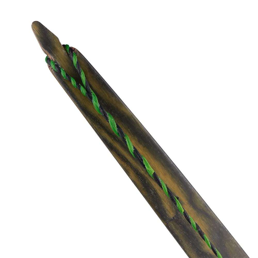 TOPARCHERY 53" Actual Length Mulcolor Flemish Fast Flight Plus Replacement Recurve Bowstring Bow String by Traditional Bow Archery Products (Black & Green) 4
