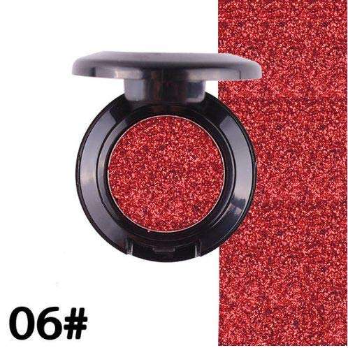 Miss Rose 06 Colorful Shimmer Waterproof Red Pigment Powder Glitter Eyeshadow Palette (maroon, 1.8 g)