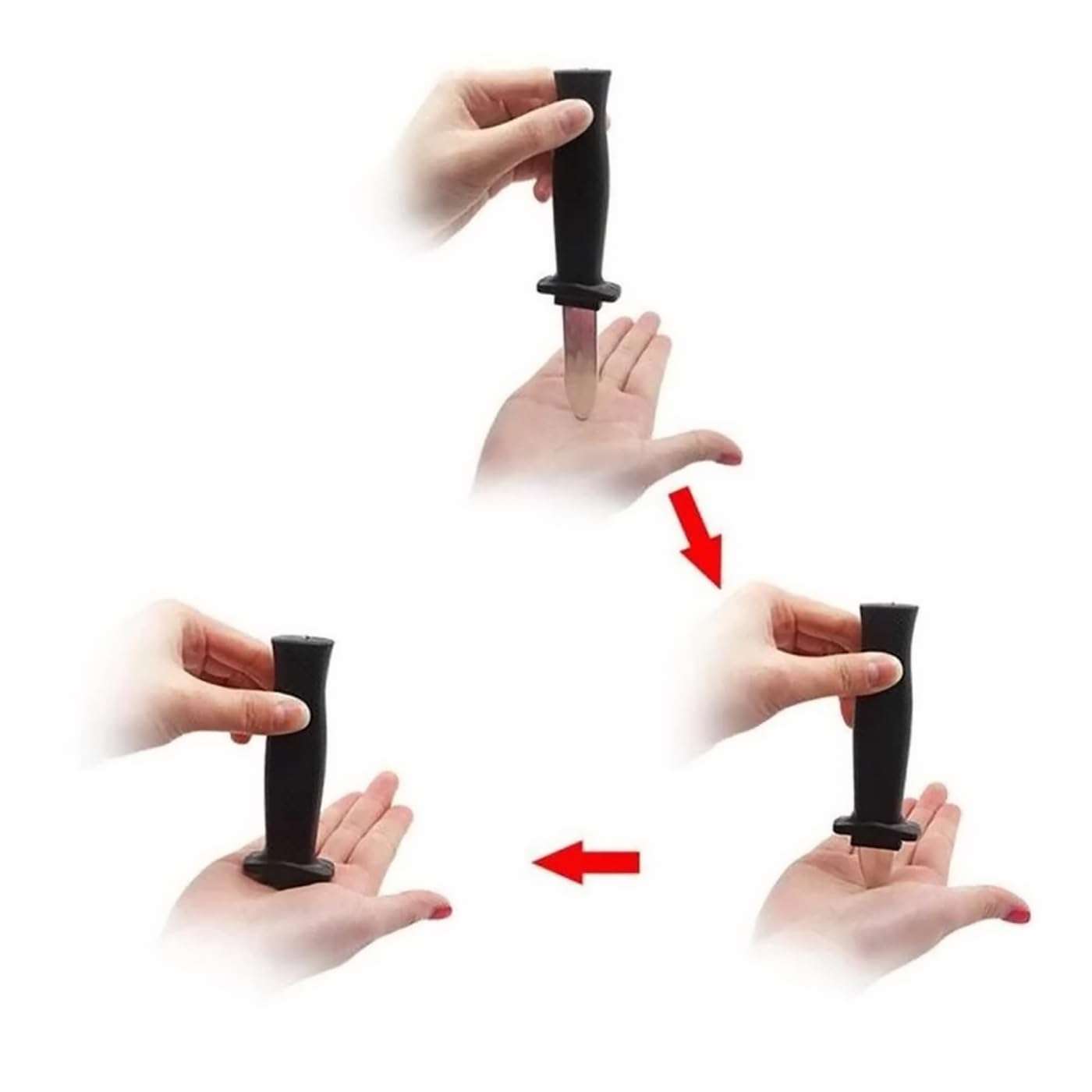 Fake Tricky Knife Toy for Practical Joke and Halloween Theme for Kids/Adults, Set of 2Pcs 6