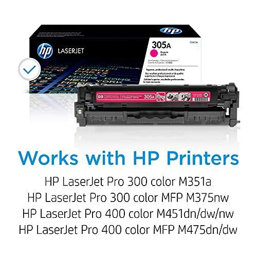 HP 305A Magenta Toner Cartridge for HP Printers | Works with Printer Series: LaserJet Pro 300 M351, 300 MFP M375, 400 M451, 400 MFP M475 | CE413A 2