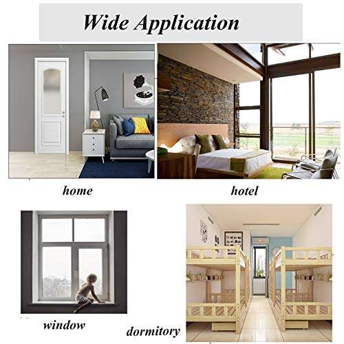 TOGU 4 Pack Swing Bar Door Guard Gate Latches Door Security Guard,Burglar-Proof Padlock Door Clasp for Home,Apartment,Hotel,Motel,Dormitory,Black Nickel Finish 3