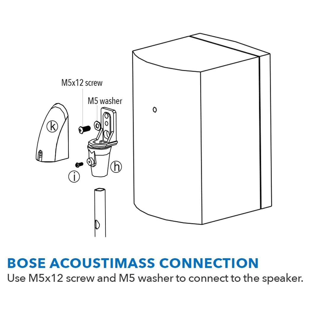 Mount-It! Speaker Stands for Surround Sound and Home Theater Speakers, Floor-Standing Height Adjustable Mounts, Two Pairs, 10 Lb Capacity, Silver 3