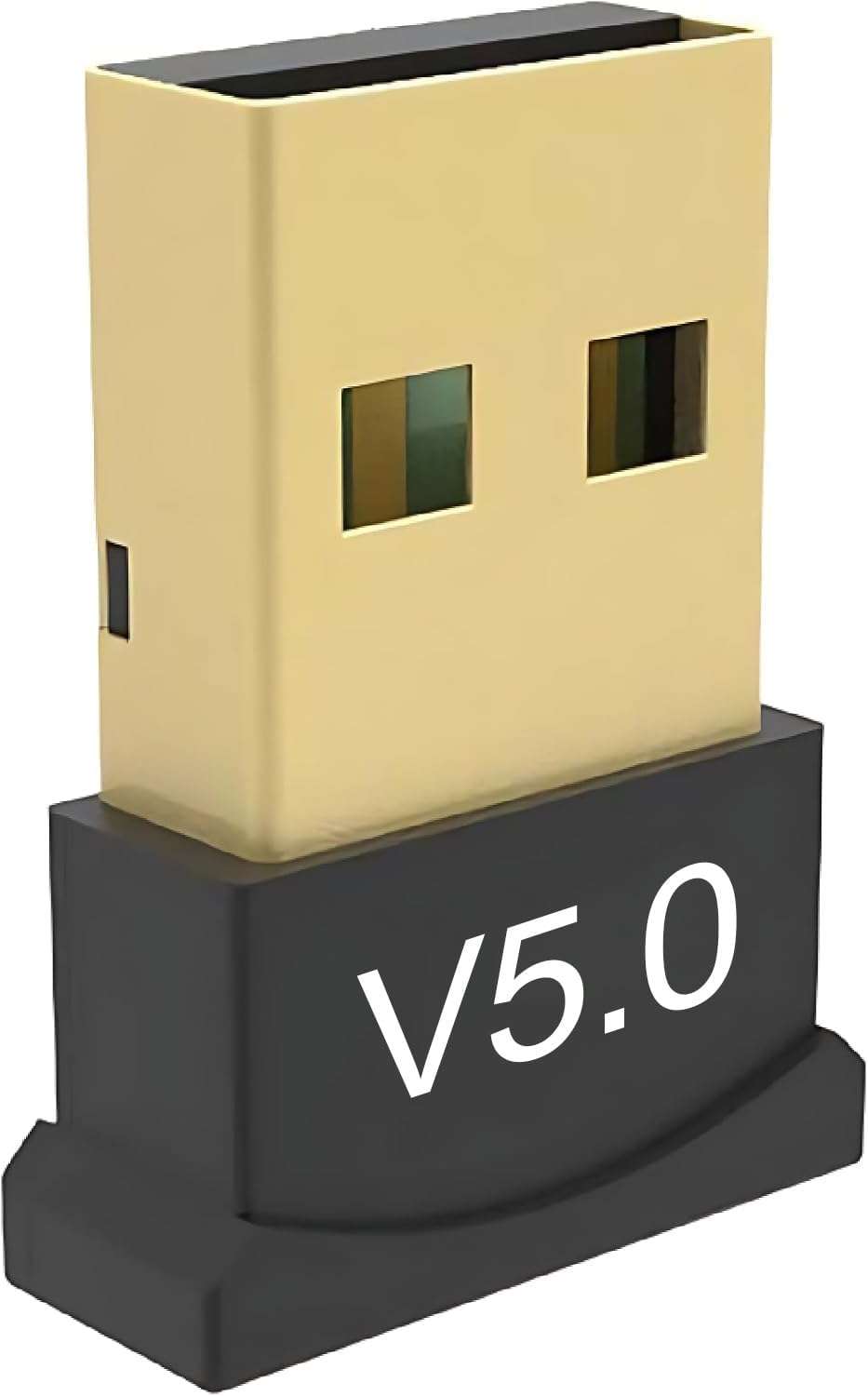 GR Deals USB Bluetooth Adapter for PC, 5.0 Bluetooth Dongle Receiver, Supports Windows 11/10/8.1/7 for Desktop, Laptop, Mouse, Keyboard, Printers, Headsets, Speakers, Gaming Controllers. (Black).