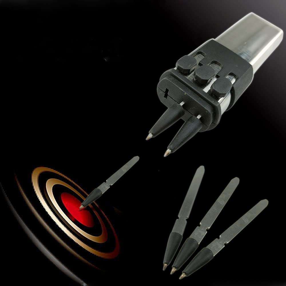 New Stinger Ballistic Dart Gun Launcher Hunting Shooting Shooter Tactical Tool Outdoor Concealed Practice Push Button Darts Self Defense Pocket Gift 1