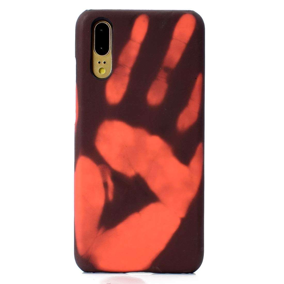 DINGXUEMEI XUEMEI CASE Hard Cell Phone Cases & Covers Paste Skin + PC Thermal Sensor Discoloration Case for Huawei P20 (Color : Color4) 2