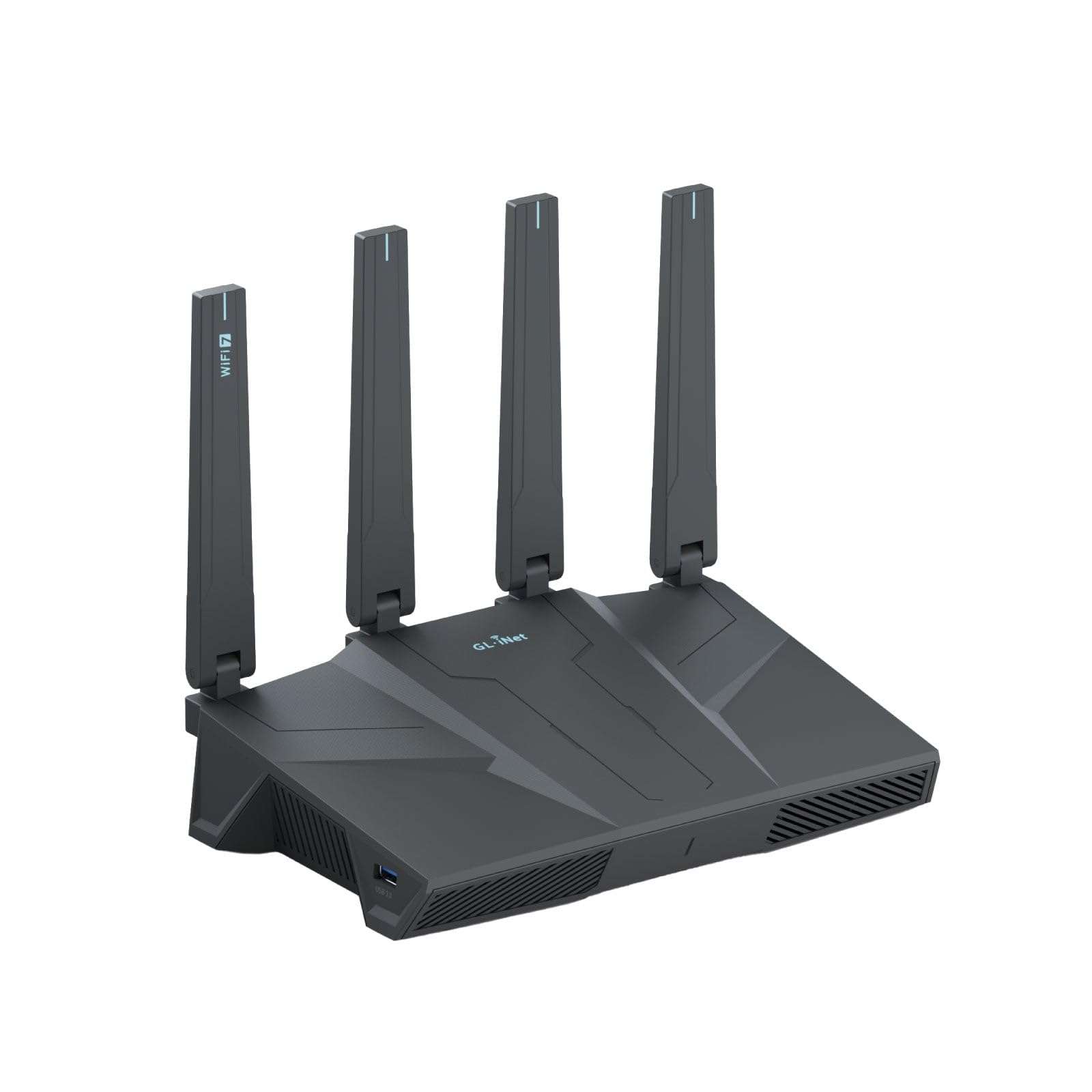 GL.iNet GL-BE6500 (Flint 3e) WiFi 7 Router, High-Speed WiFi Router for Wireless Internet w/VPN, 5 x 2.5G Ethernet Port for Fiber Optic Modem, Long Range Large Home, Business & Gaming Computer Routers 1