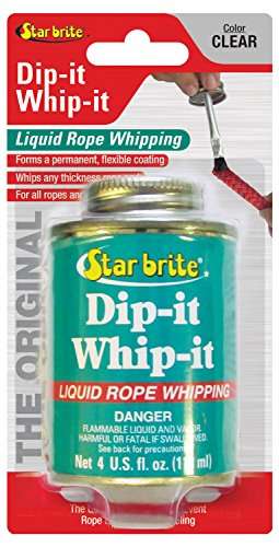 STAR BRITE Dip-It Whip-It Liquid Rope Whipping - Clear 4 OZ. (084907B) 1