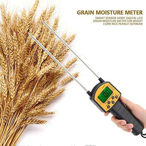 iFCOW Smart Grain Moisture Meter Grain Moisture Tester AR991 Digital LCD Grain Moisture Meter for Wheat Corn Rice Peanut Soybean 2