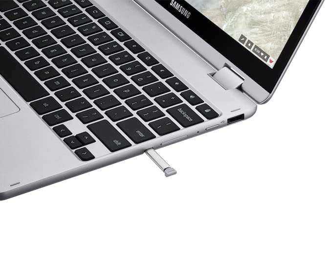 SAMSUNG Chromebook Plus (V2), Celeron. 2-in-1 Laptop.FHD 12.2" (1900 x 1200). 13MP Camera, Chrome OS. USB C. Type C. (4GB DDR4 RAM | 64GB eMMC+32GB SD Card) 5