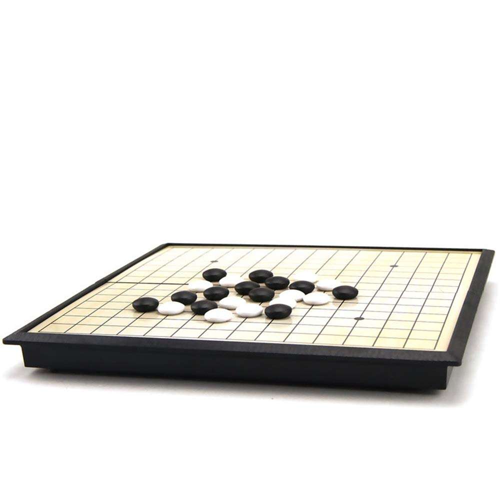 Magnetic Collapsible Chess Board Go Game Set Magnetic Go Game Set (19x19) Convenient Magnetic Single Convex Stones Travel-Ready for Kids and Adult Weiqi Educational Games 1