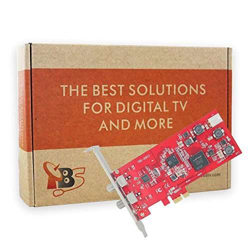 TBS 6903 DVB-S2 Professional Dual Tuner PCI Express Digital Satellite TV Card with Unique DVB-S2 Demodulator Chipset for Receive Special Broadcasted with ACM, VCM, 16APSK,32APSK 5