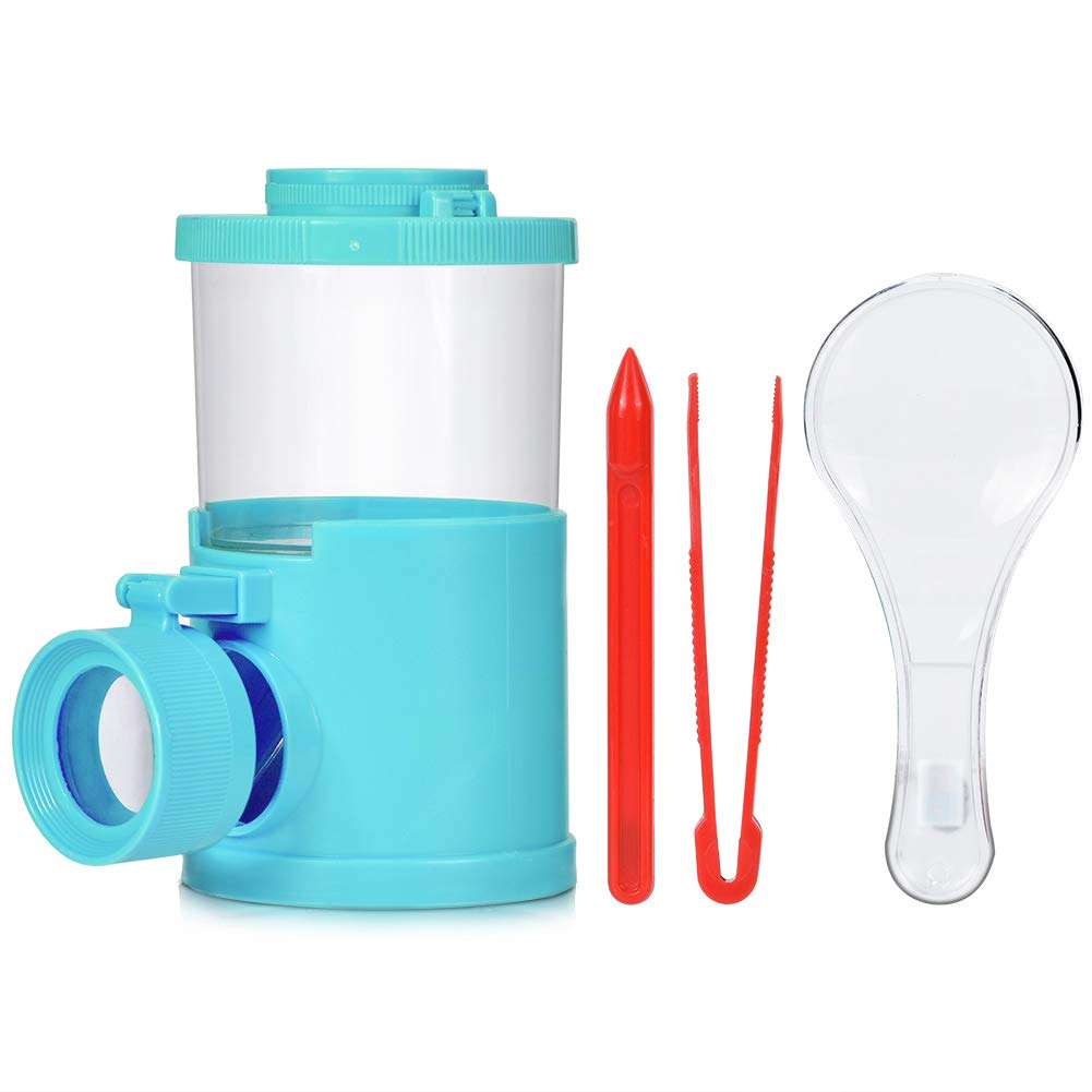 Romantic Valentine's Day Children Puzzle Toy, Leftwei Science Education Children Insect Viewer, Magnifier Bottle Set, Children Puzzle Toy, Play Outdoors for Children(Blue) 3