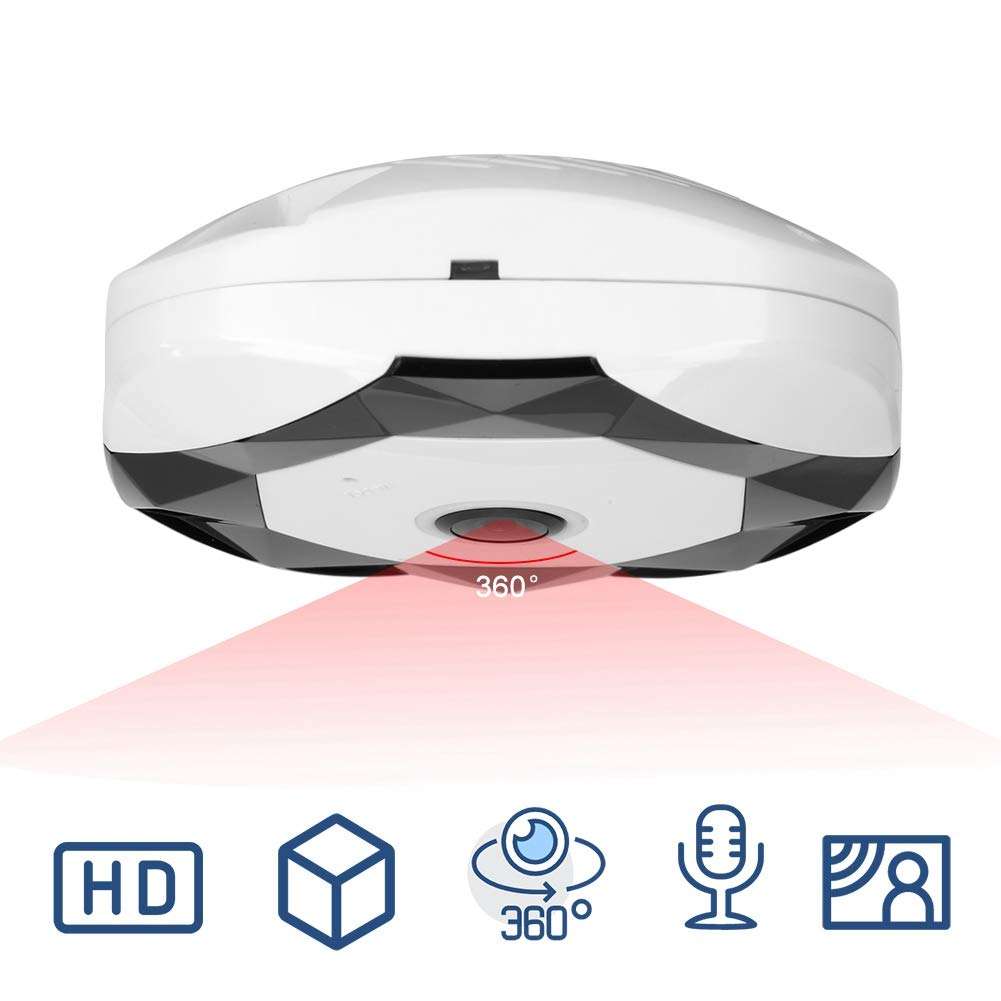 Panoramic camera, WiFi camera, 360 ° HD motion detection patio for the home office(European standard 100-240V) 2