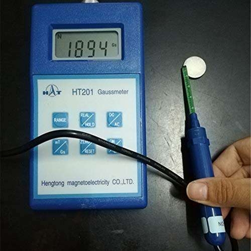 AC DC Magnetic Field Gauss Meter AC DC Gauss Meter Tesla Meter With 2000mT Flux meter Power Adapter 5