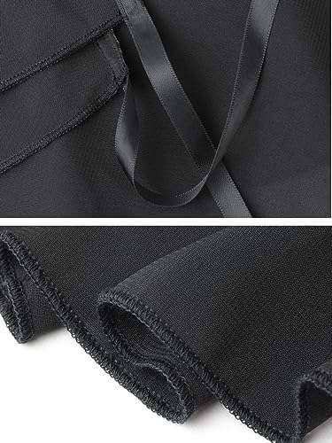 Soudittur Ballet Wrap Skirts Chiffon Dance Skirt for Toddler/Girls/Women (Black, Small) 4